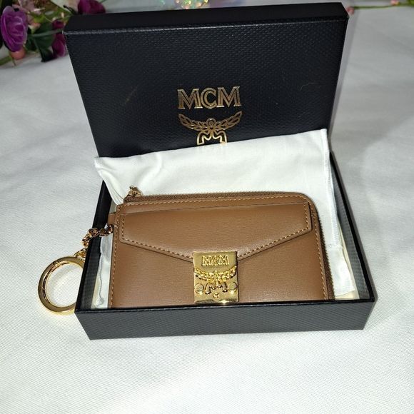 Authentic New MCM Tracy Zip Card Case in Spanish Leather - Picture 14 of 16